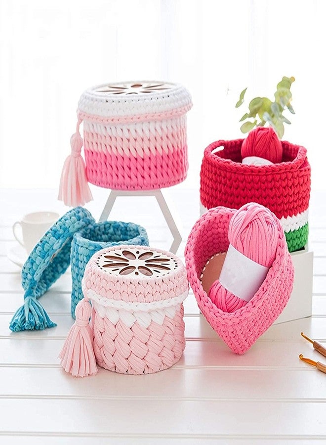 Cliths 3Pcs Wooden Basket Bottom for Making Knitting Crochet Bag, 5.9 inch Wood Base Knitting Supplies for Knitter, Crocheter and Beginner - Image 5